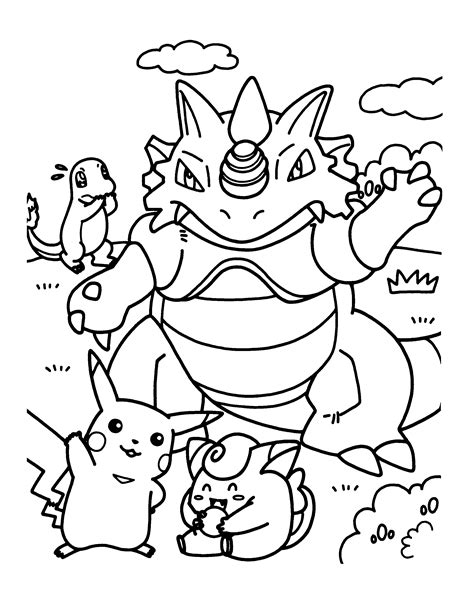 pokemon colring pages|Pokemon Coloring pages for kids (Free PDF。